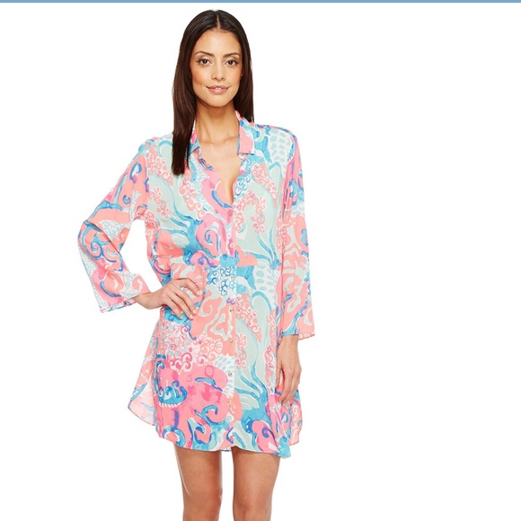 lilly pulitzer beach cover up